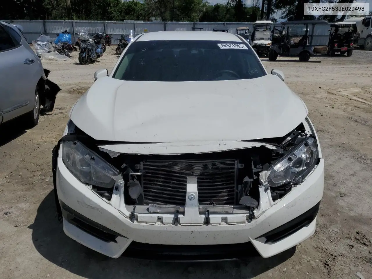 2018 Honda Civic Lx VIN: 19XFC2F53JE029498 Lot: 56931355
