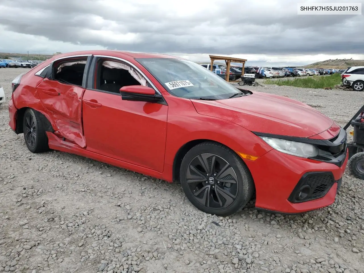 2018 Honda Civic Ex VIN: SHHFK7H55JU201763 Lot: 56971075