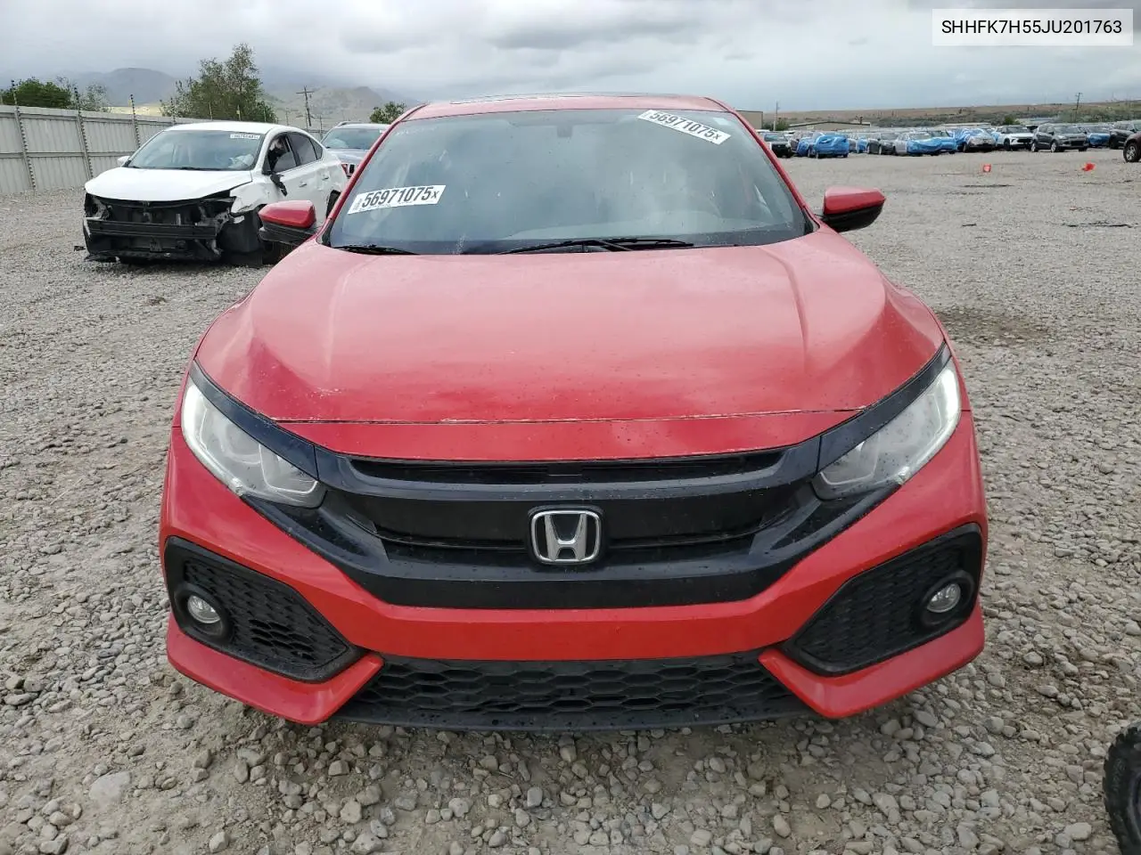 2018 Honda Civic Ex VIN: SHHFK7H55JU201763 Lot: 56971075
