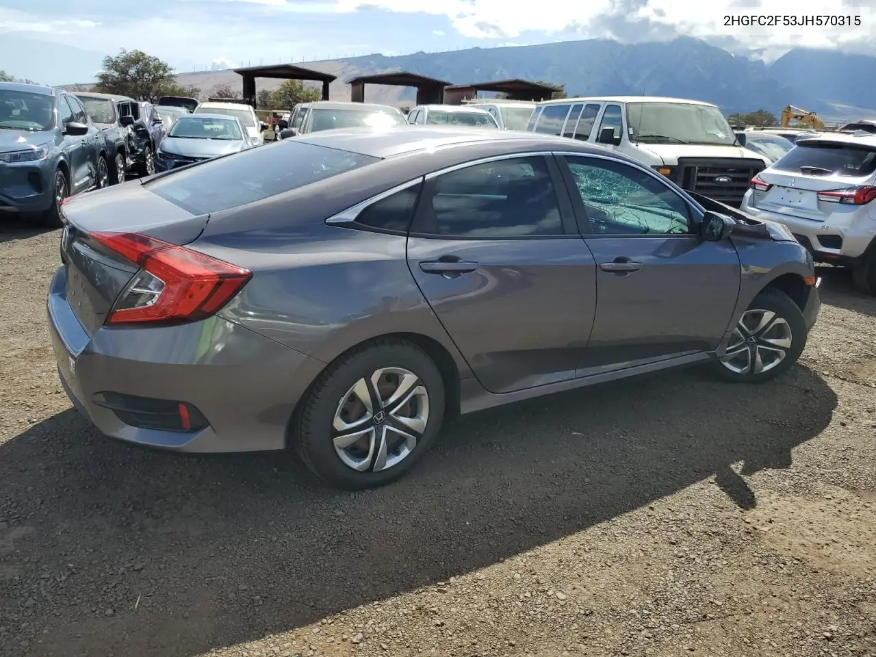 2018 Honda Civic Lx VIN: 2HGFC2F53JH570315 Lot: 58602985