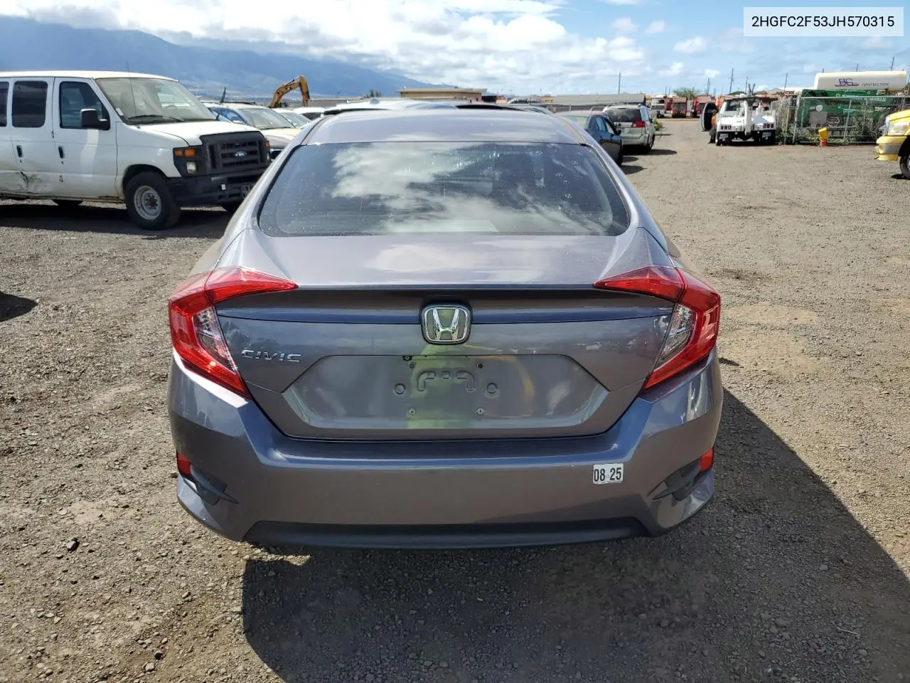 2018 Honda Civic Lx VIN: 2HGFC2F53JH570315 Lot: 58602985