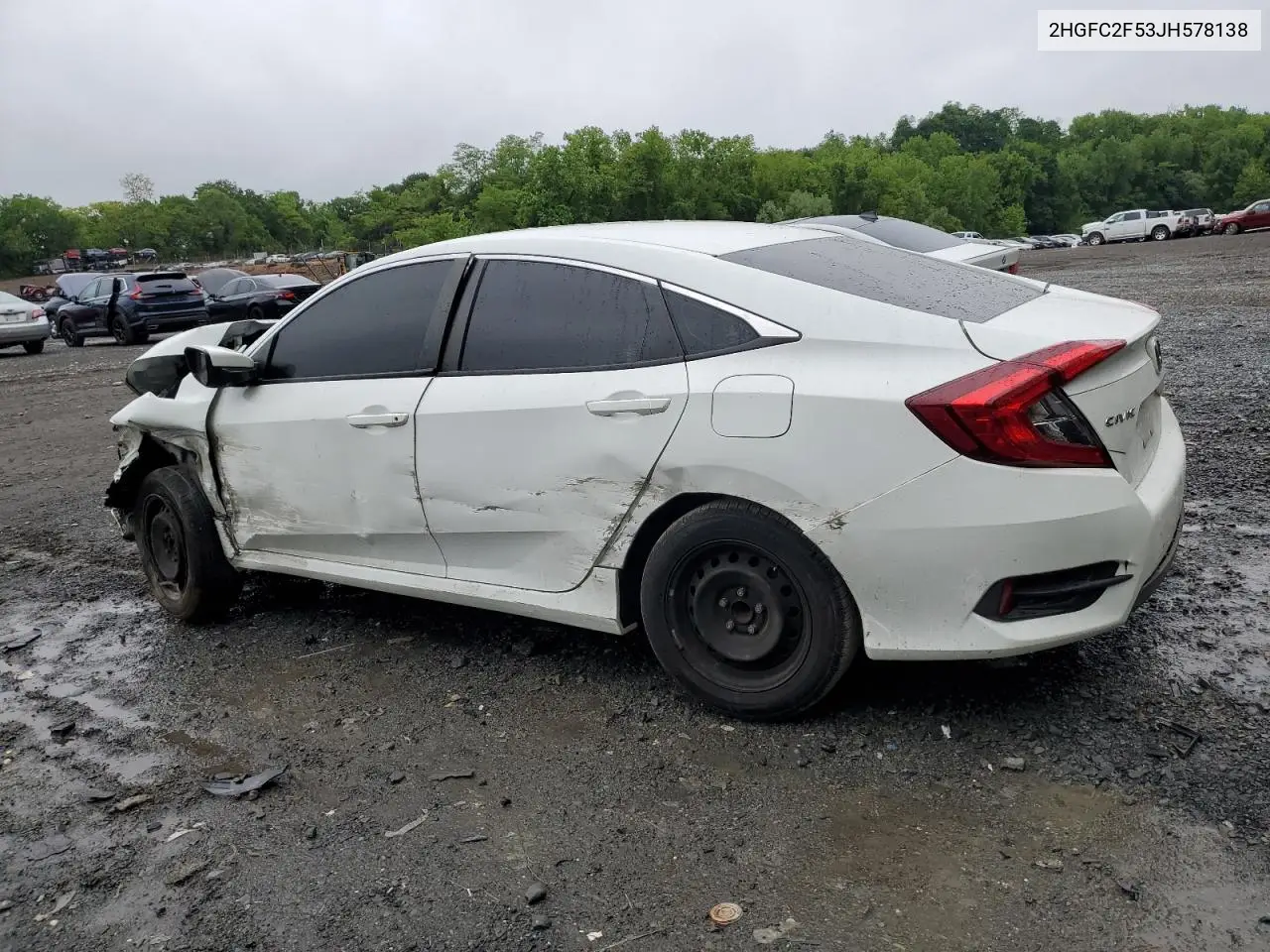 2018 Honda Civic Lx VIN: 2HGFC2F53JH578138 Lot: 58770855