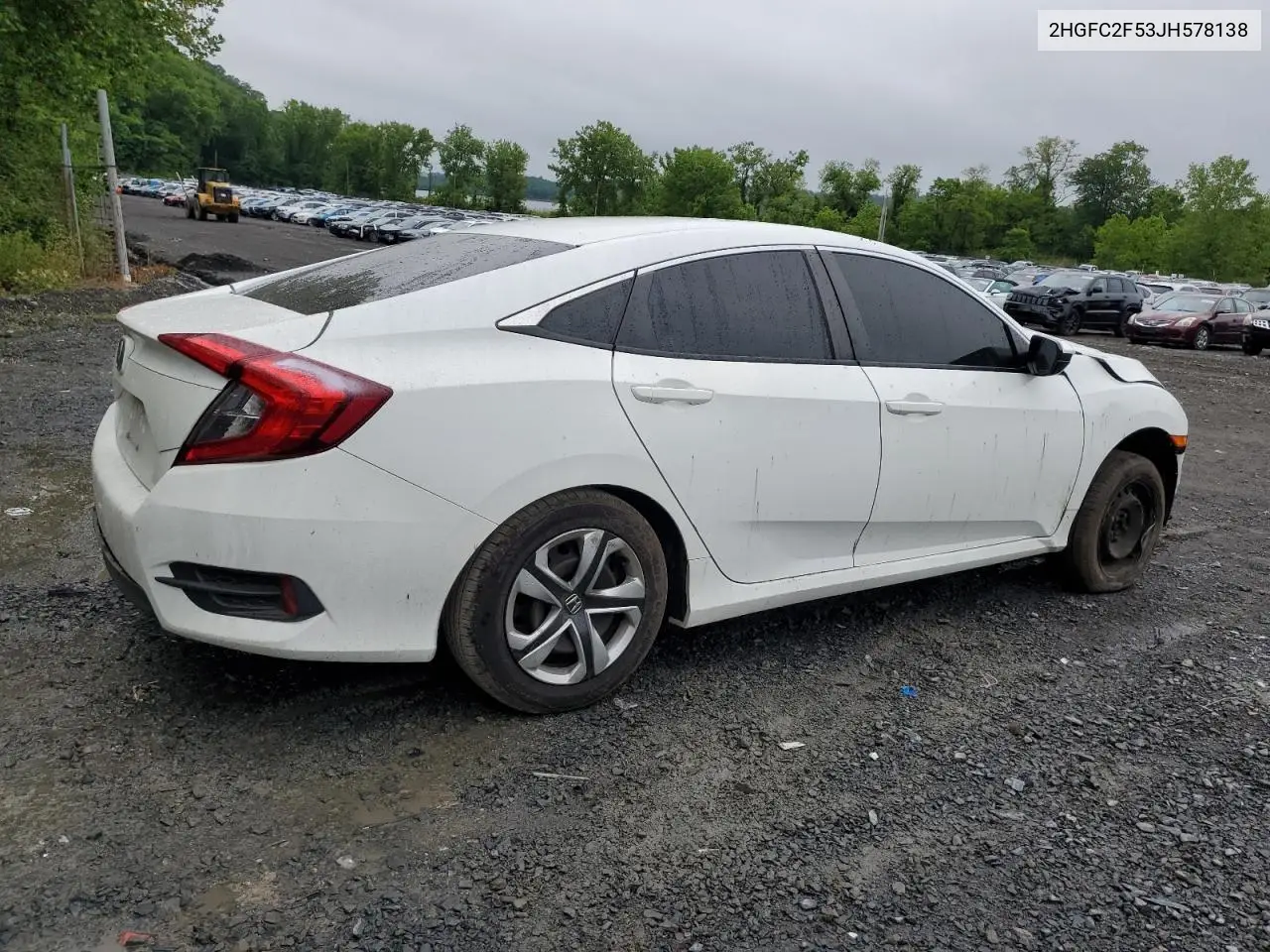 2018 Honda Civic Lx VIN: 2HGFC2F53JH578138 Lot: 58770855