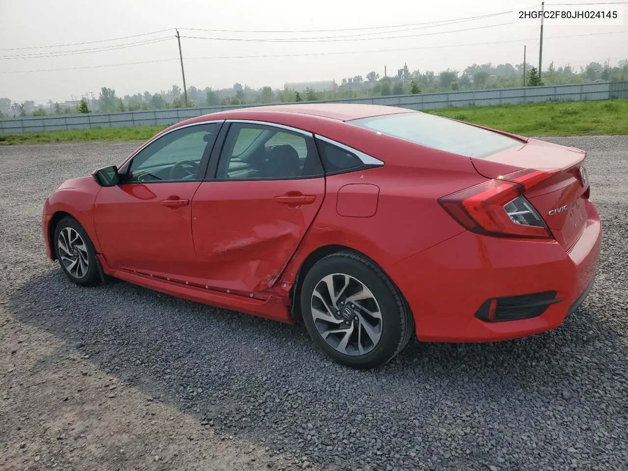 2018 Honda Civic Ex VIN: 2HGFC2F80JH024145 Lot: 59924735