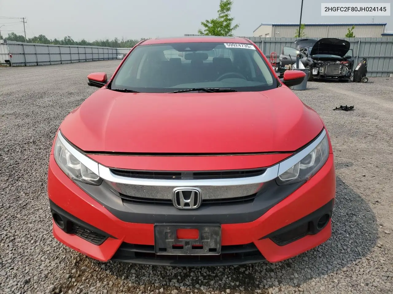 2018 Honda Civic Ex VIN: 2HGFC2F80JH024145 Lot: 59924735