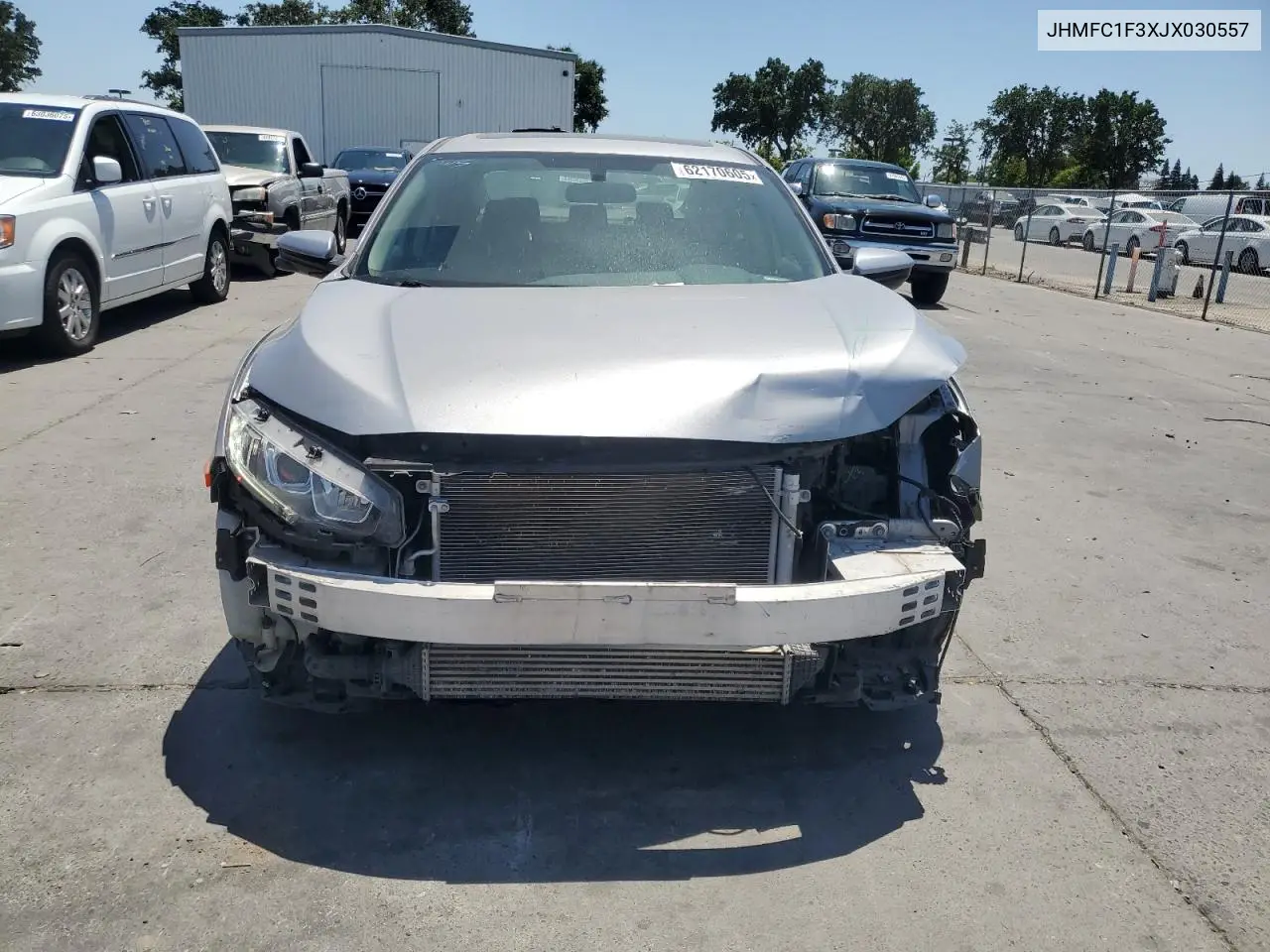 2018 Honda Civic Ex VIN: JHMFC1F3XJX030557 Lot: 62170605