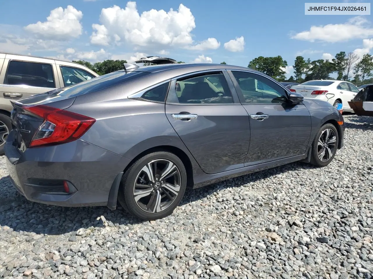 2018 Honda Civic Touring VIN: JHMFC1F94JX026461 Lot: 62215545