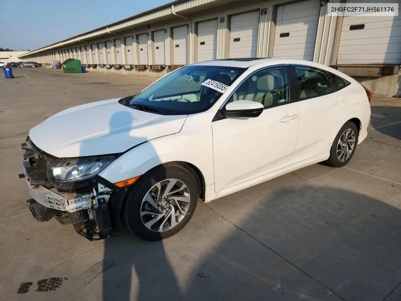2018 Honda Civic Ex VIN: 2HGFC2F71JH561176 Lot: 62419355