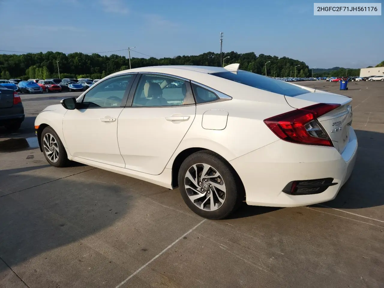 2018 Honda Civic Ex VIN: 2HGFC2F71JH561176 Lot: 62419355
