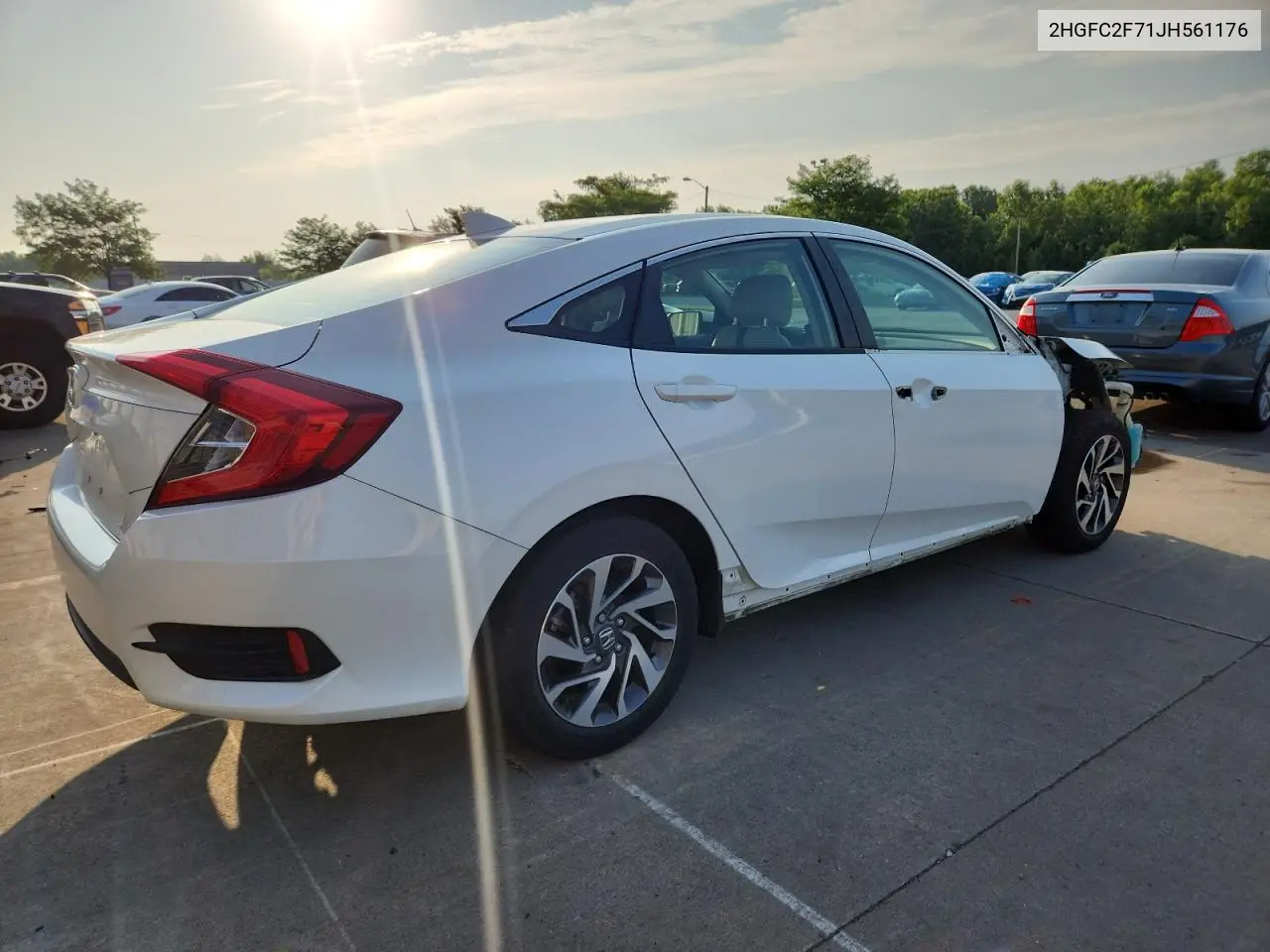 2018 Honda Civic Ex VIN: 2HGFC2F71JH561176 Lot: 62419355