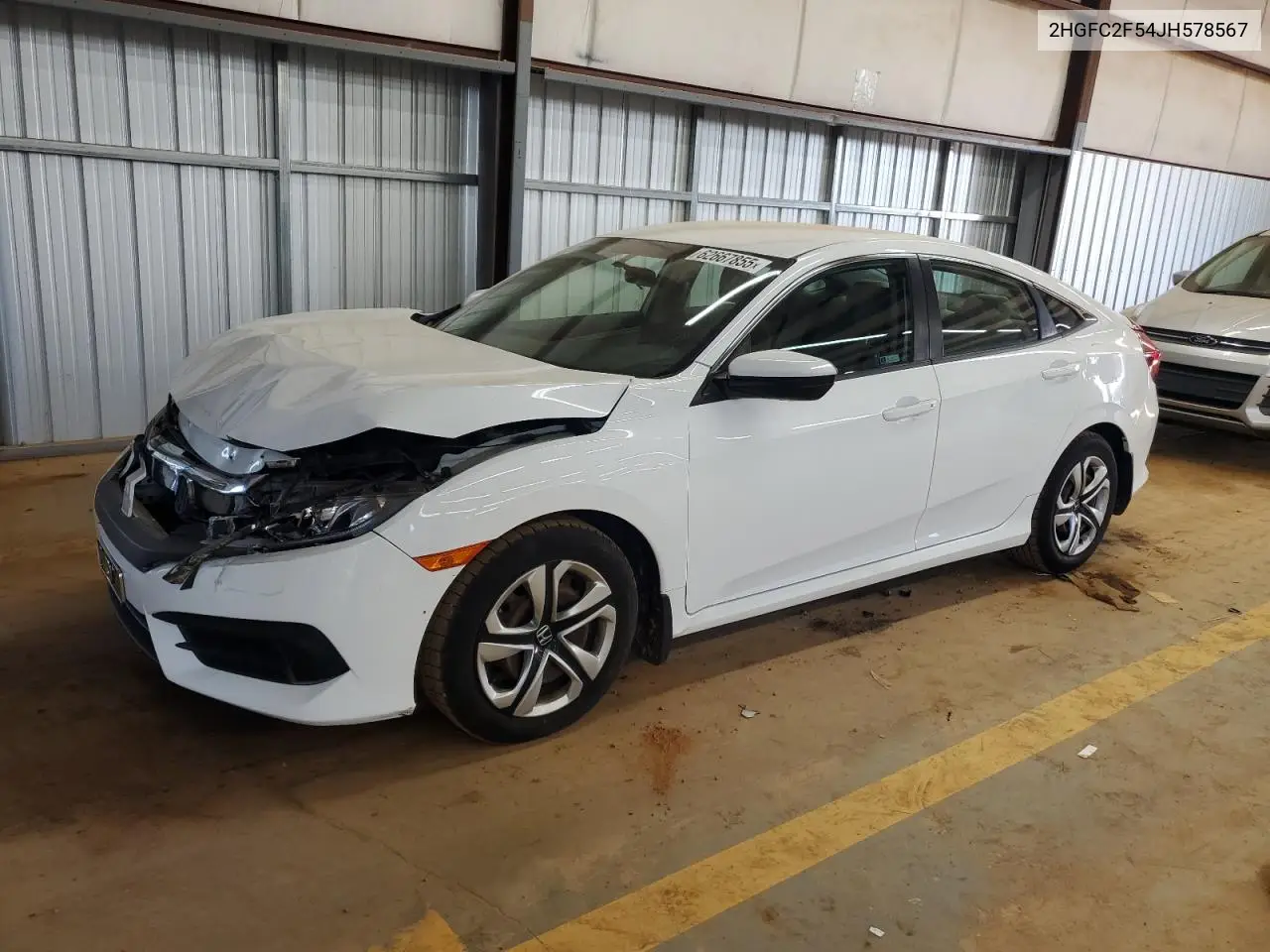 2018 Honda Civic Lx VIN: 2HGFC2F54JH578567 Lot: 62667855