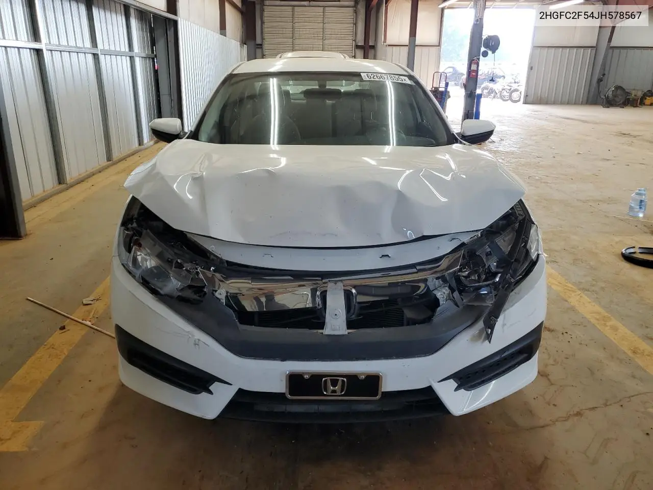 2018 Honda Civic Lx VIN: 2HGFC2F54JH578567 Lot: 62667855
