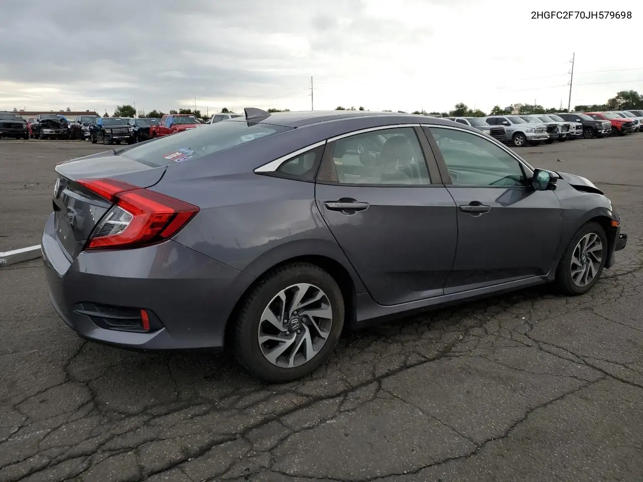 2018 Honda Civic Ex VIN: 2HGFC2F70JH579698 Lot: 62910135