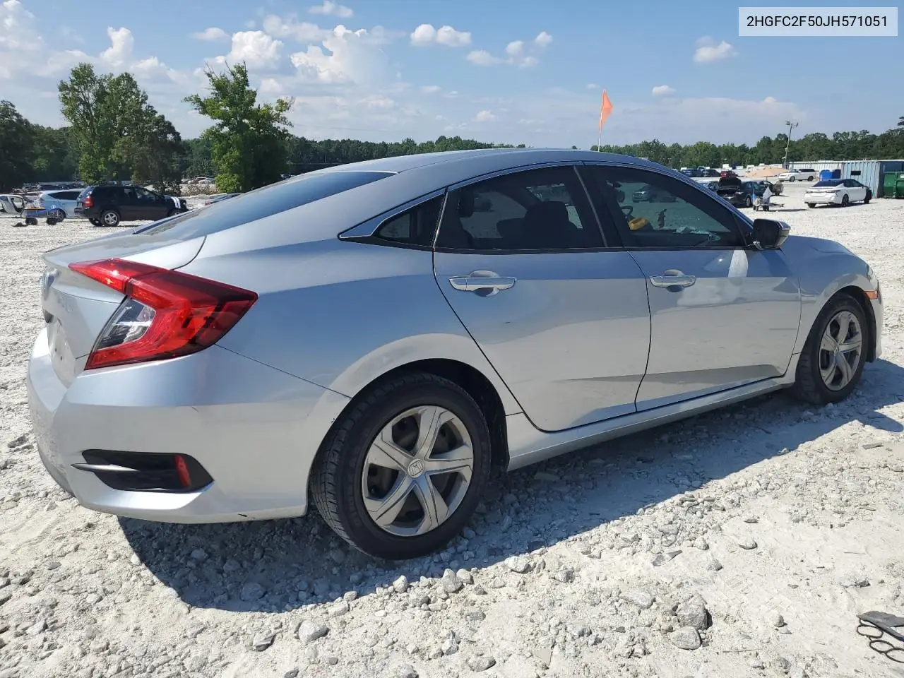 2018 Honda Civic Lx VIN: 2HGFC2F50JH571051 Lot: 63025375