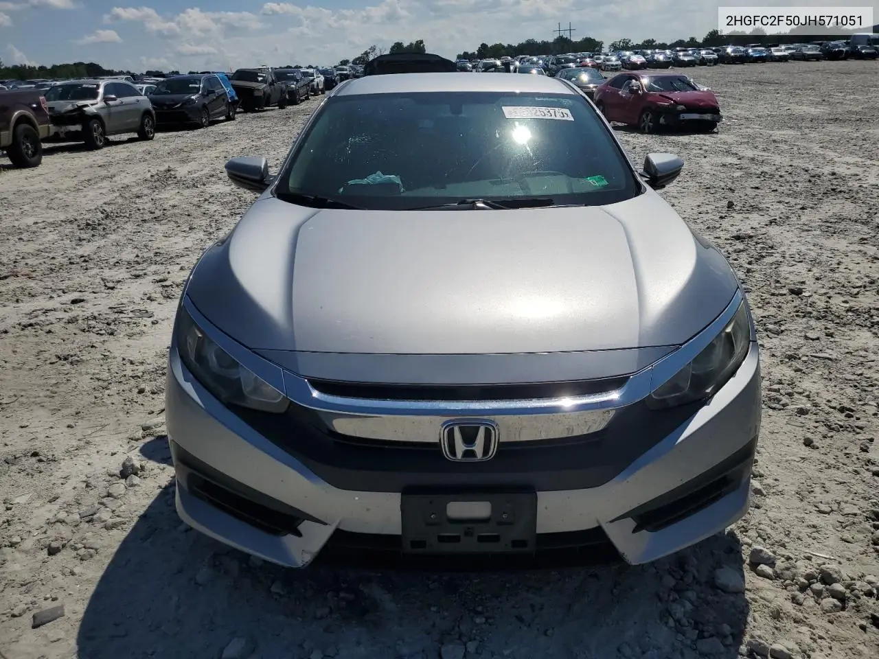 2018 Honda Civic Lx VIN: 2HGFC2F50JH571051 Lot: 63025375