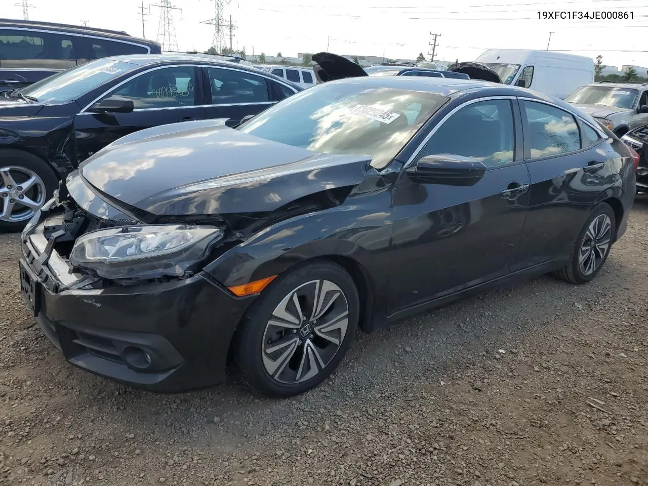 2018 Honda Civic Ex VIN: 19XFC1F34JE000861 Lot: 63029245
