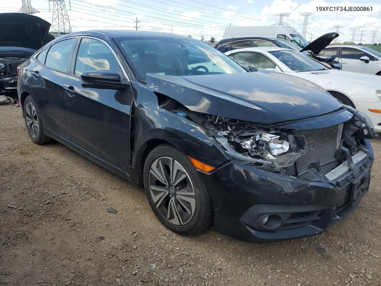 2018 Honda Civic Ex VIN: 19XFC1F34JE000861 Lot: 63029245