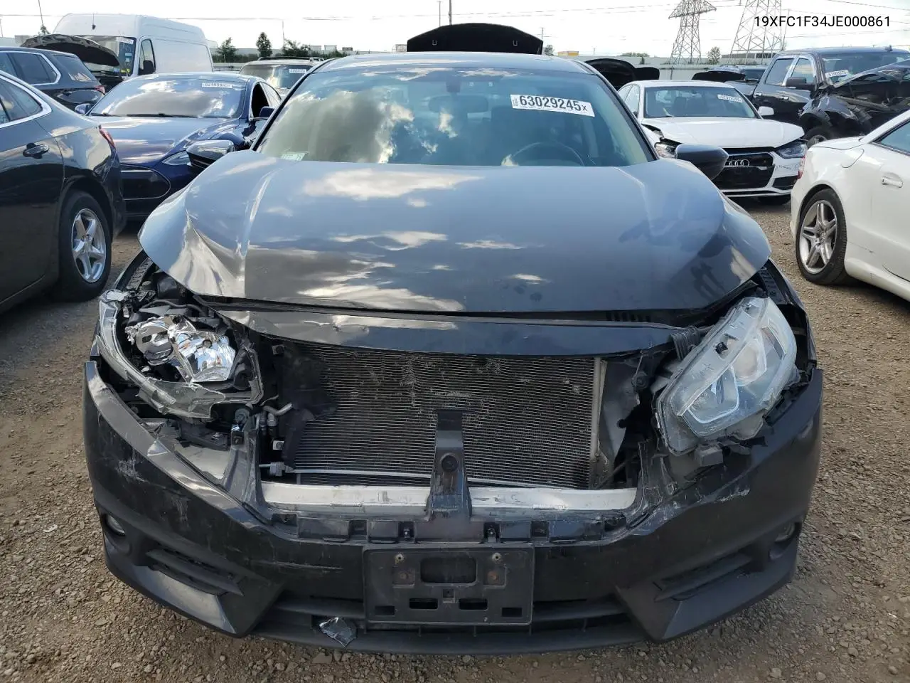 2018 Honda Civic Ex VIN: 19XFC1F34JE000861 Lot: 63029245