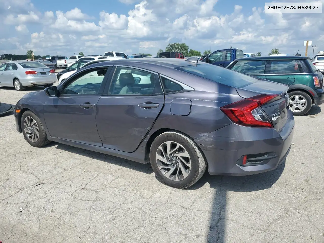 2018 Honda Civic Ex VIN: 2HGFC2F73JH589027 Lot: 63062045