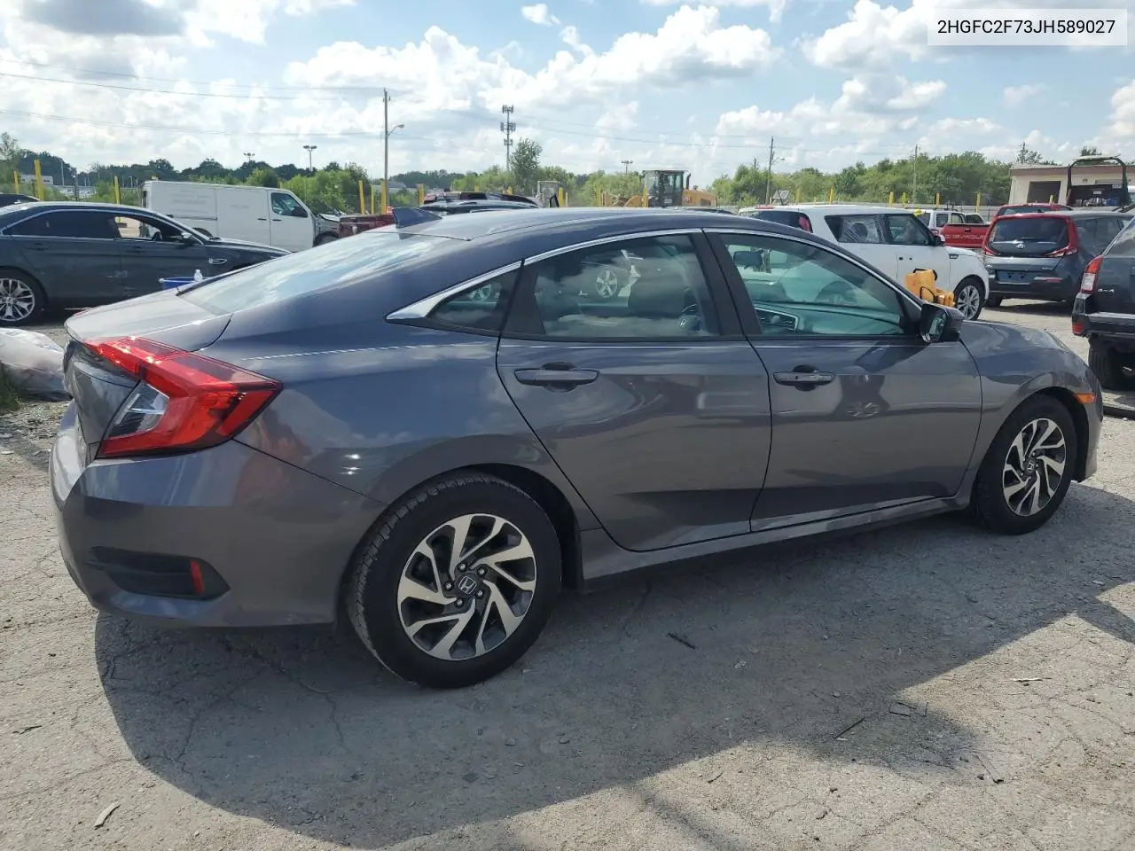 2018 Honda Civic Ex VIN: 2HGFC2F73JH589027 Lot: 63062045