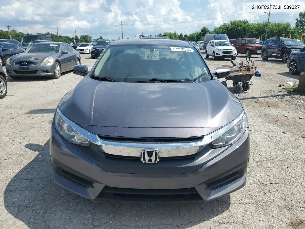 2018 Honda Civic Ex VIN: 2HGFC2F73JH589027 Lot: 63062045