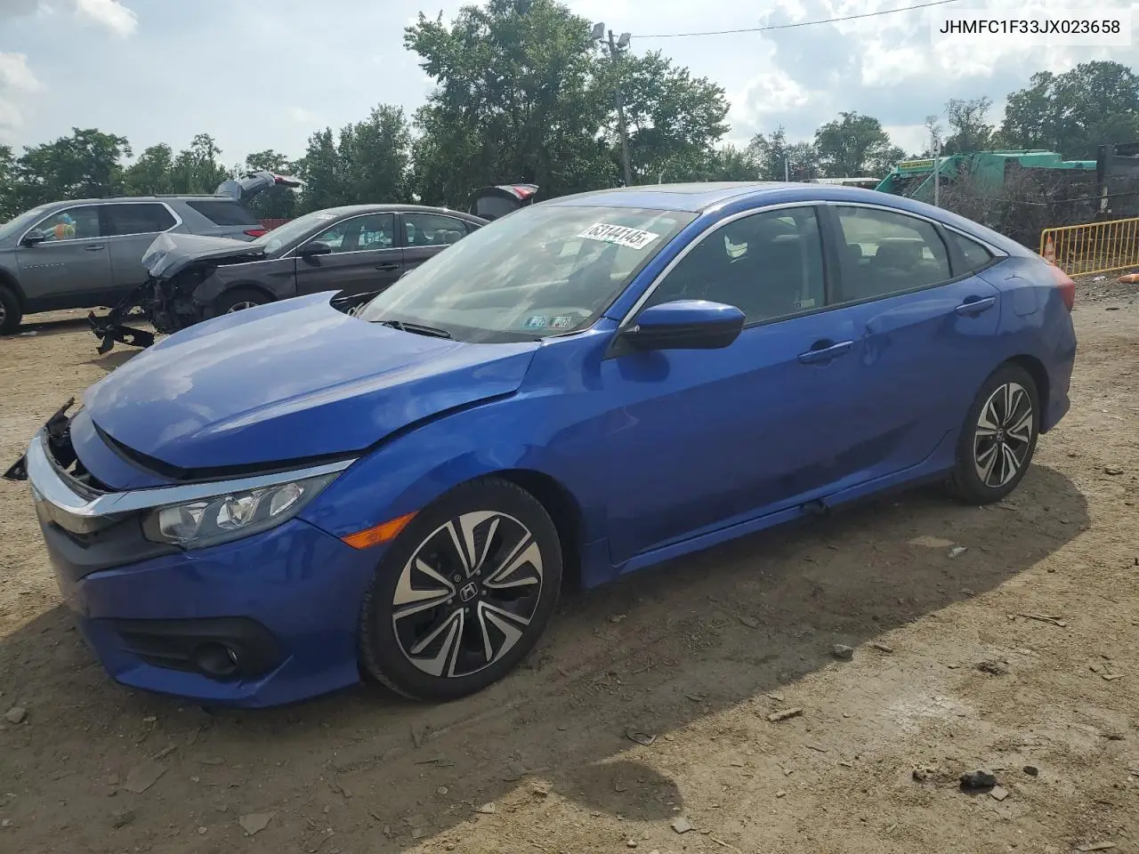 2018 Honda Civic Ex VIN: JHMFC1F33JX023658 Lot: 63144145
