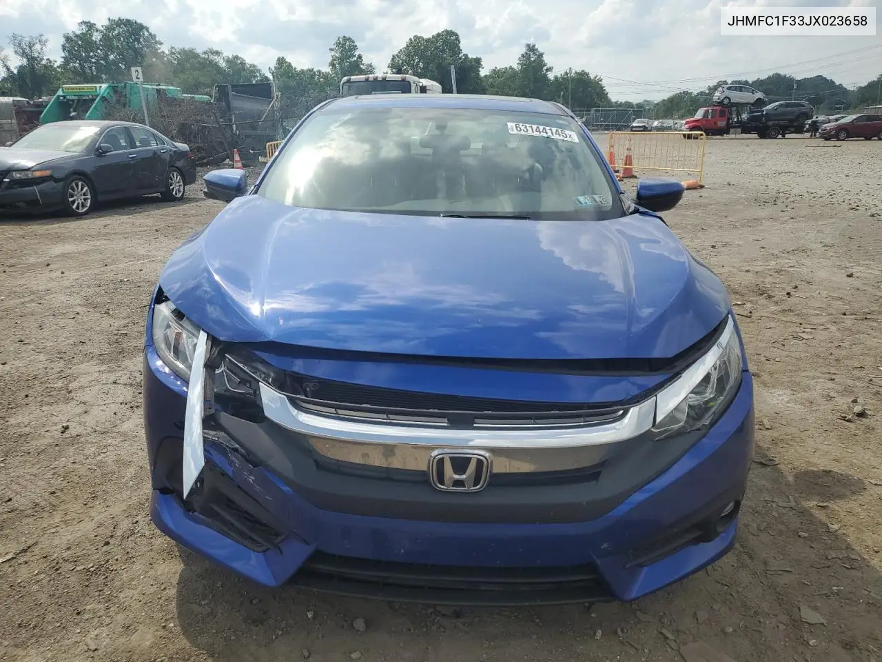 2018 Honda Civic Ex VIN: JHMFC1F33JX023658 Lot: 63144145