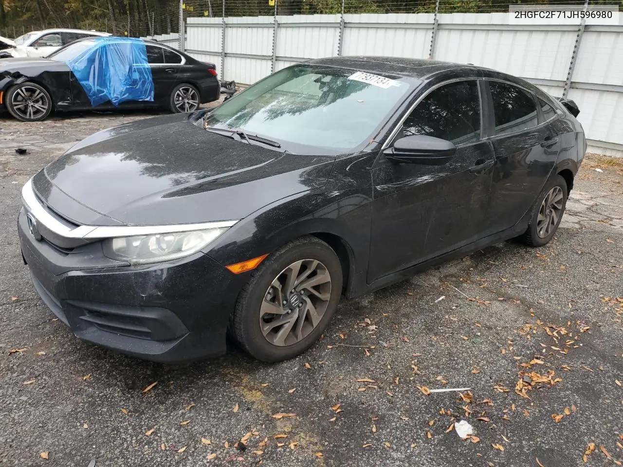 2018 Honda Civic Ex VIN: 2HGFC2F71JH596980 Lot: 77937134