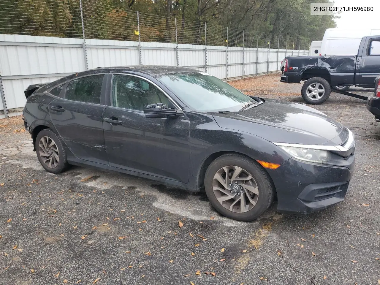 2018 Honda Civic Ex VIN: 2HGFC2F71JH596980 Lot: 77937134