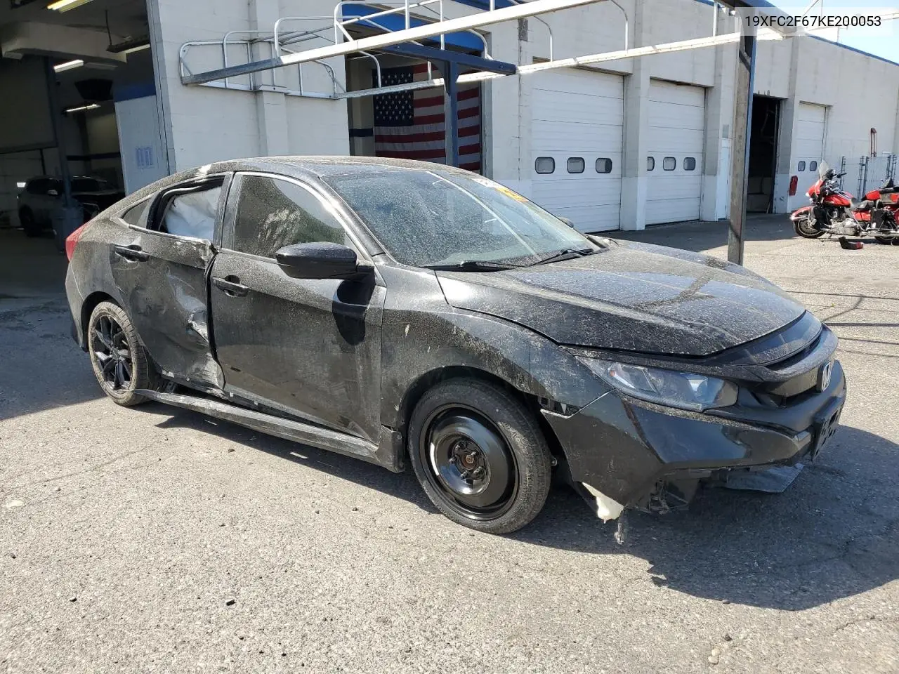 2019 Honda Civic Lx VIN: 19XFC2F67KE200053 Lot: 54603875