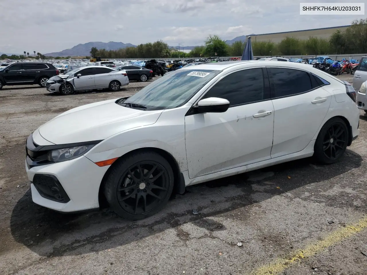 2019 Honda Civic Ex VIN: SHHFK7H64KU203031 Lot: 55799095