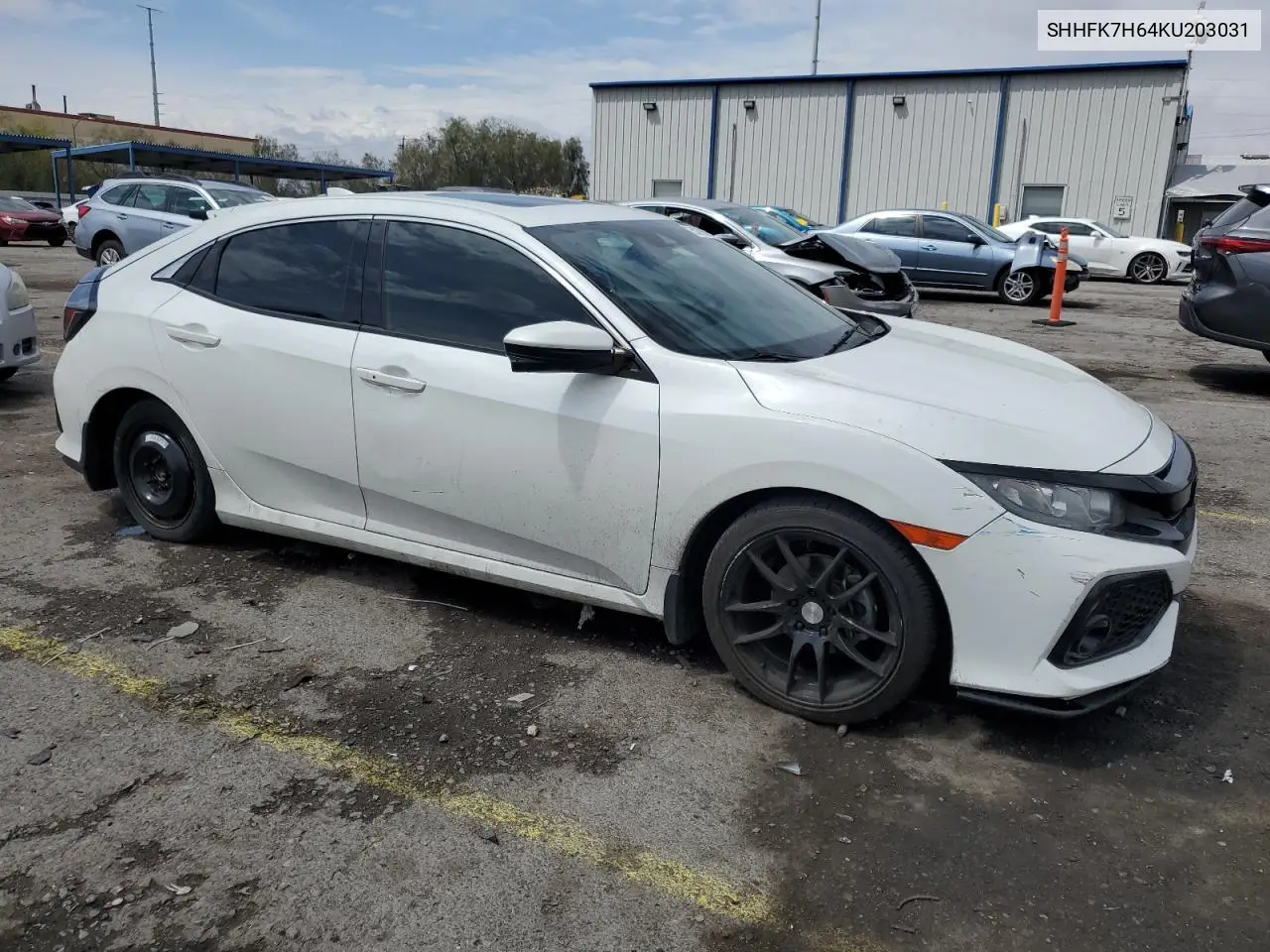 2019 Honda Civic Ex VIN: SHHFK7H64KU203031 Lot: 55799095