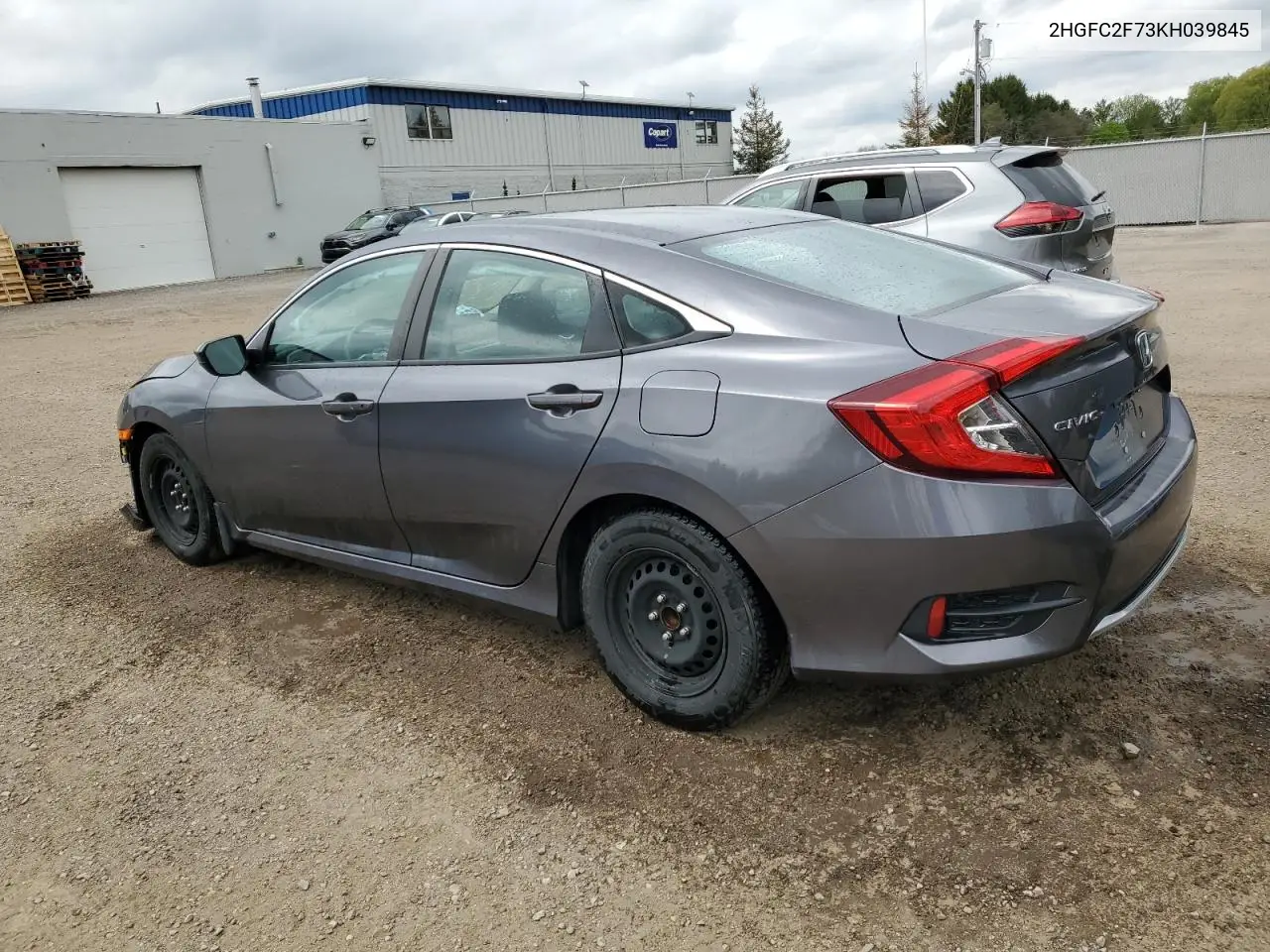 2019 Honda Civic Ex VIN: 2HGFC2F73KH039845 Lot: 56190145