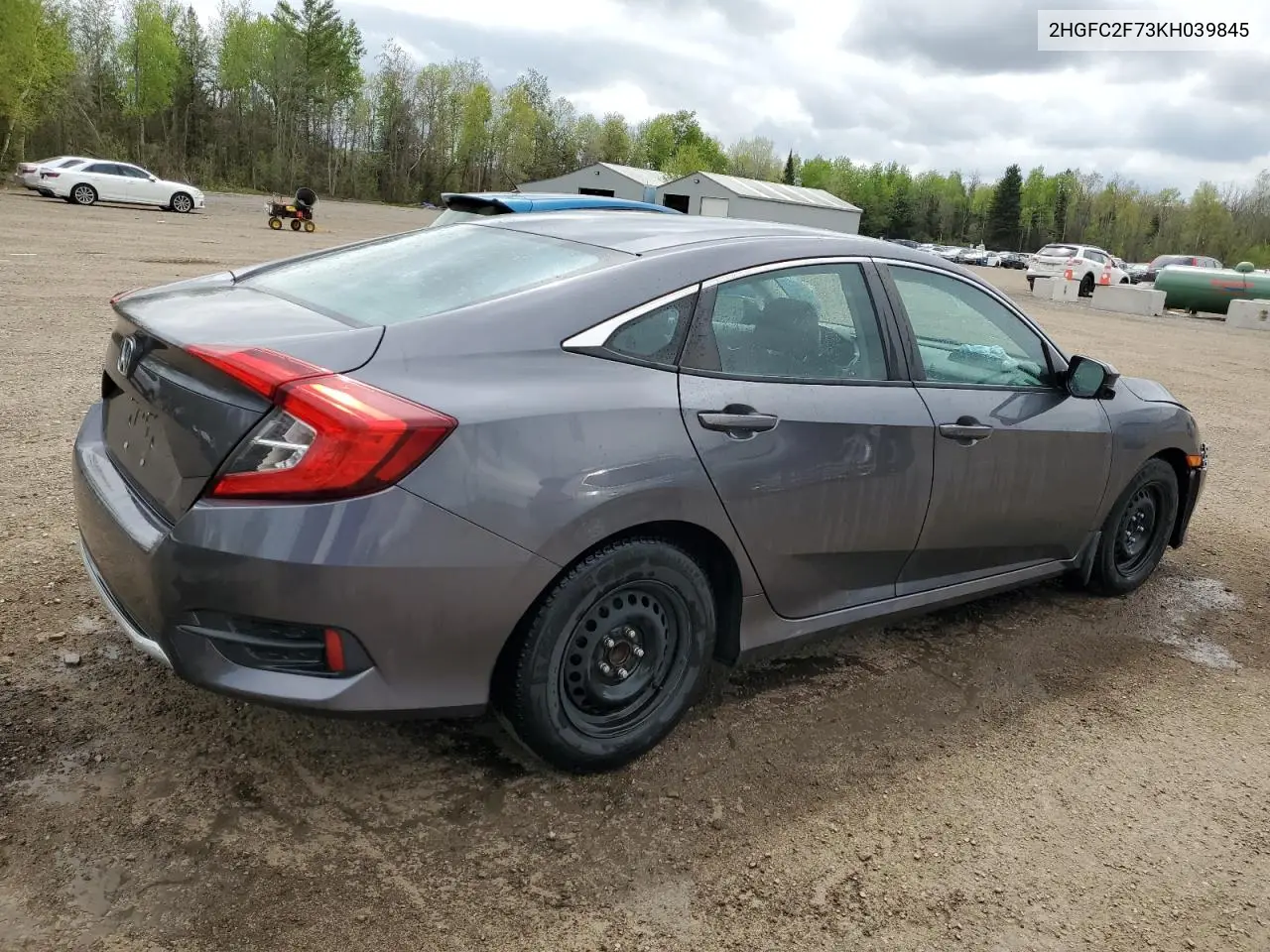 2019 Honda Civic Ex VIN: 2HGFC2F73KH039845 Lot: 56190145