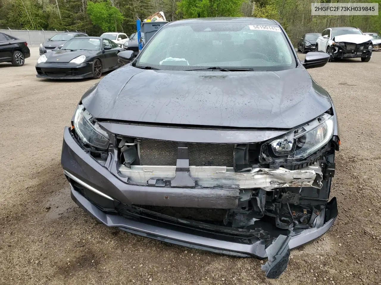 2019 Honda Civic Ex VIN: 2HGFC2F73KH039845 Lot: 56190145