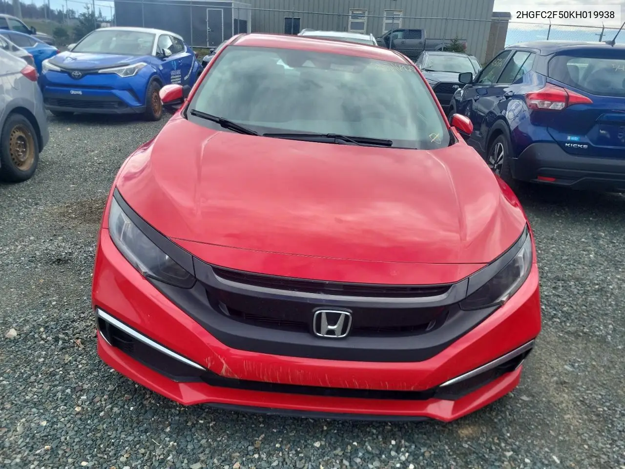2019 Honda Civic Lx VIN: 2HGFC2F50KH019938 Lot: 56216925