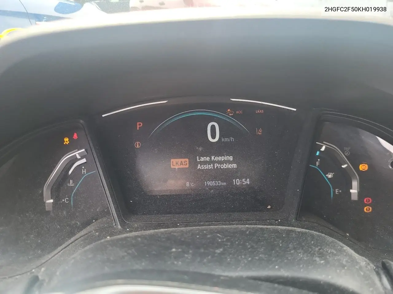 2019 Honda Civic Lx VIN: 2HGFC2F50KH019938 Lot: 56216925