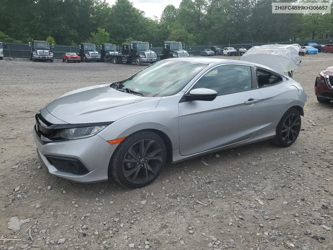 2019 Honda Civic Sport VIN: 2HGFC4B89KH306657 Lot: 56478455