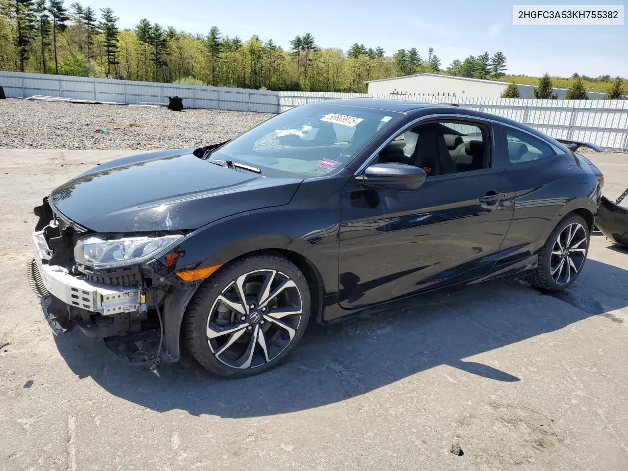 2019 Honda Civic Si VIN: 2HGFC3A53KH755382 Lot: 56663975