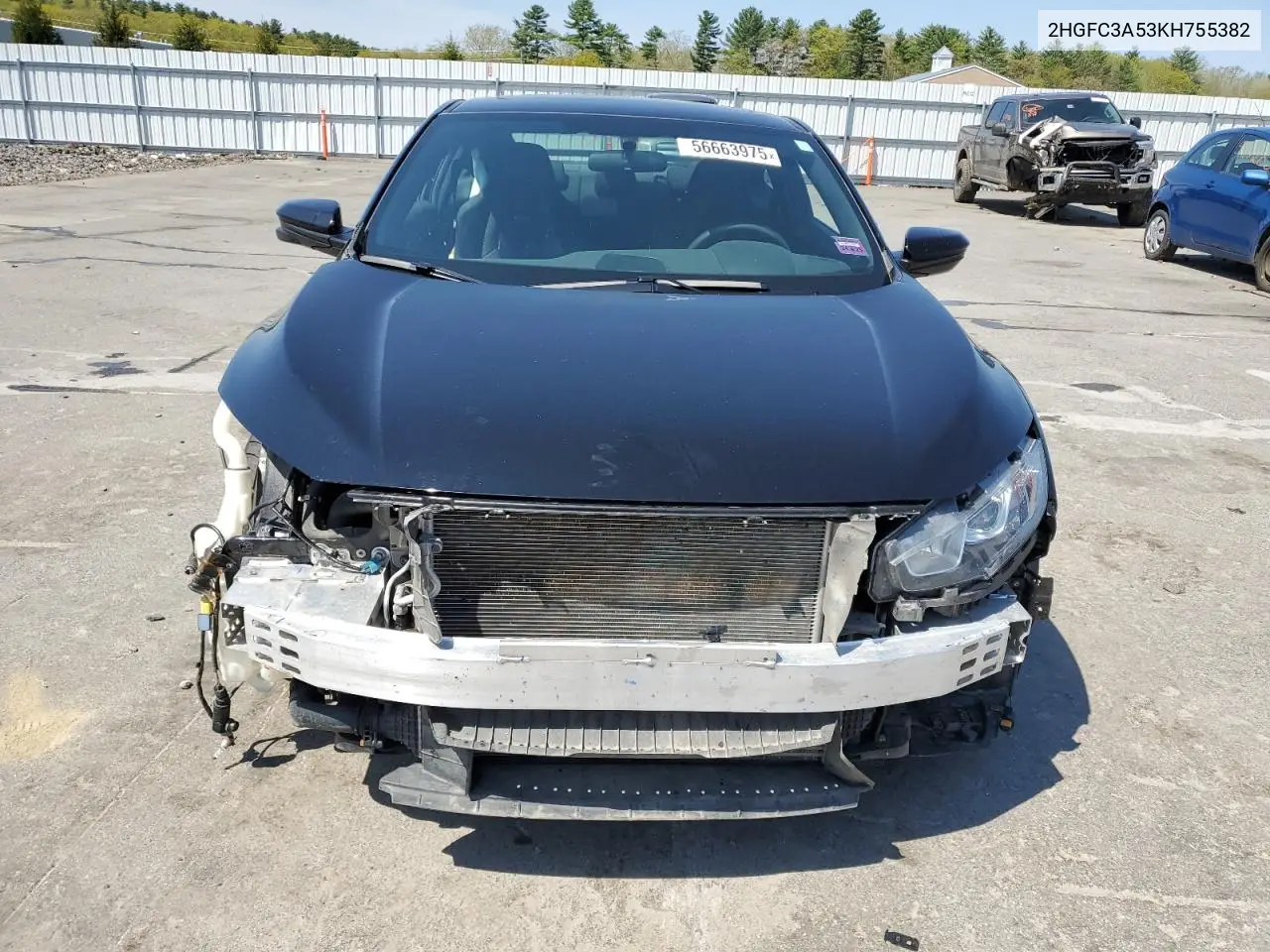2019 Honda Civic Si VIN: 2HGFC3A53KH755382 Lot: 56663975