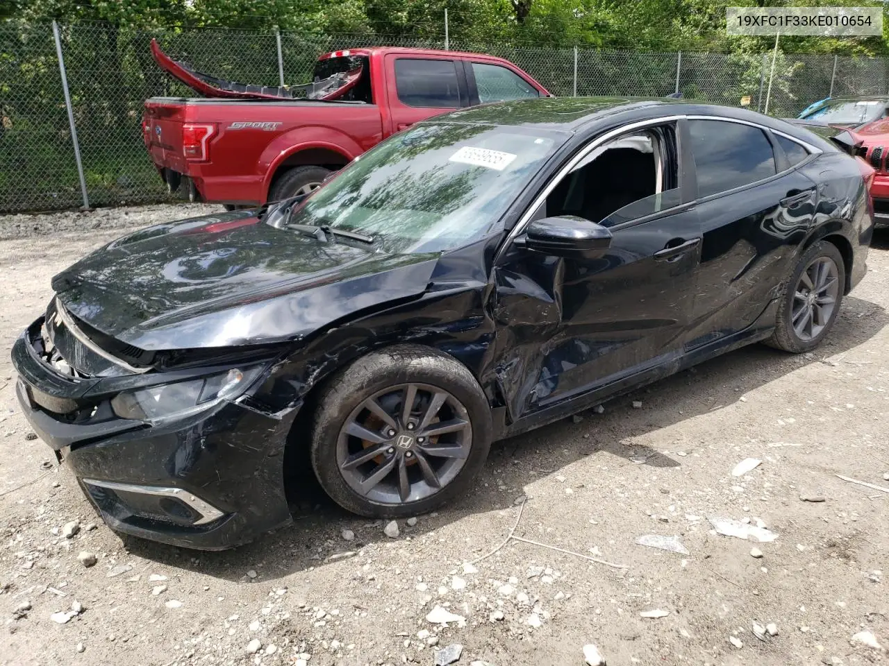 2019 Honda Civic Ex VIN: 19XFC1F33KE010654 Lot: 56699655