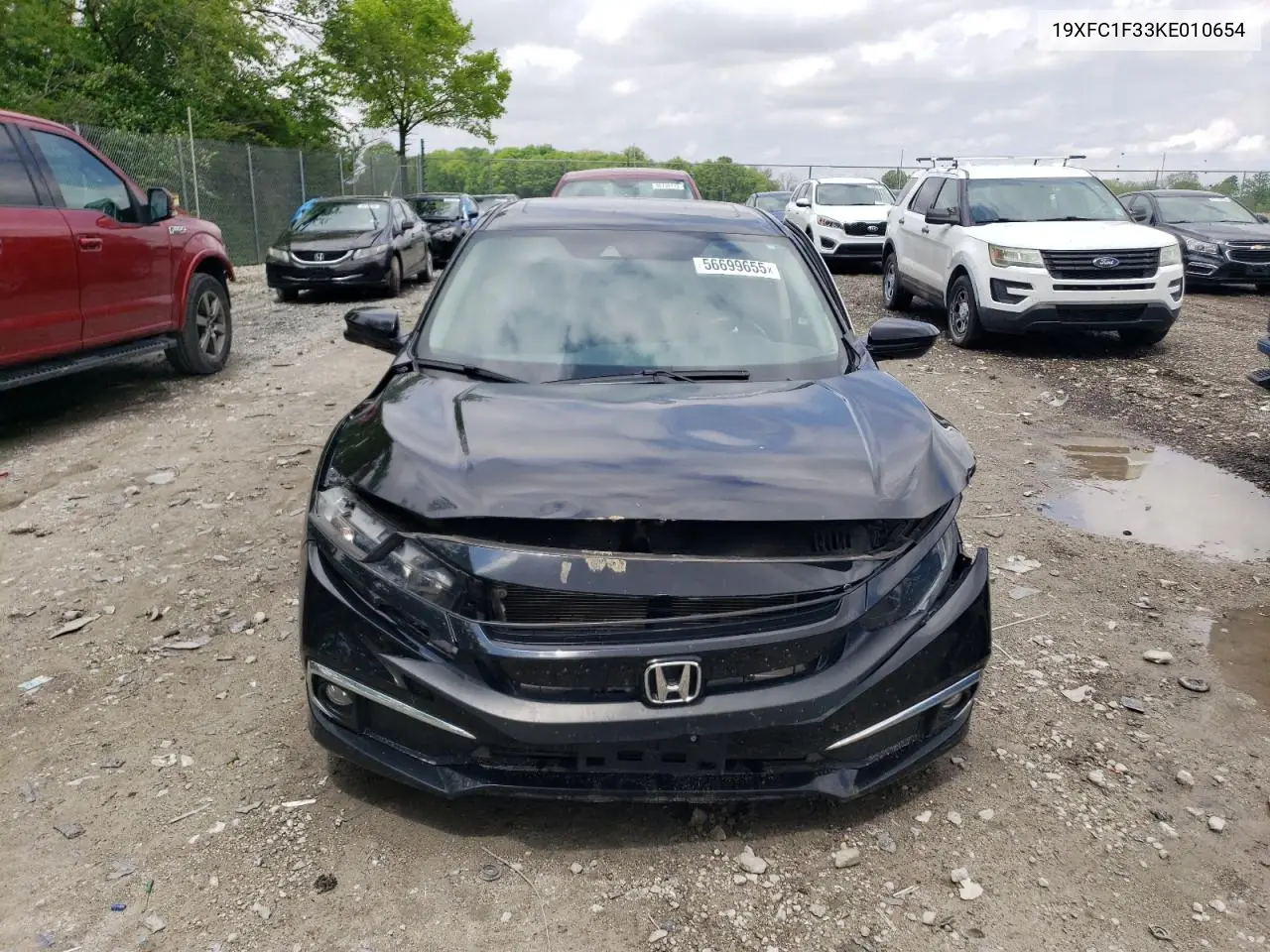 2019 Honda Civic Ex VIN: 19XFC1F33KE010654 Lot: 56699655