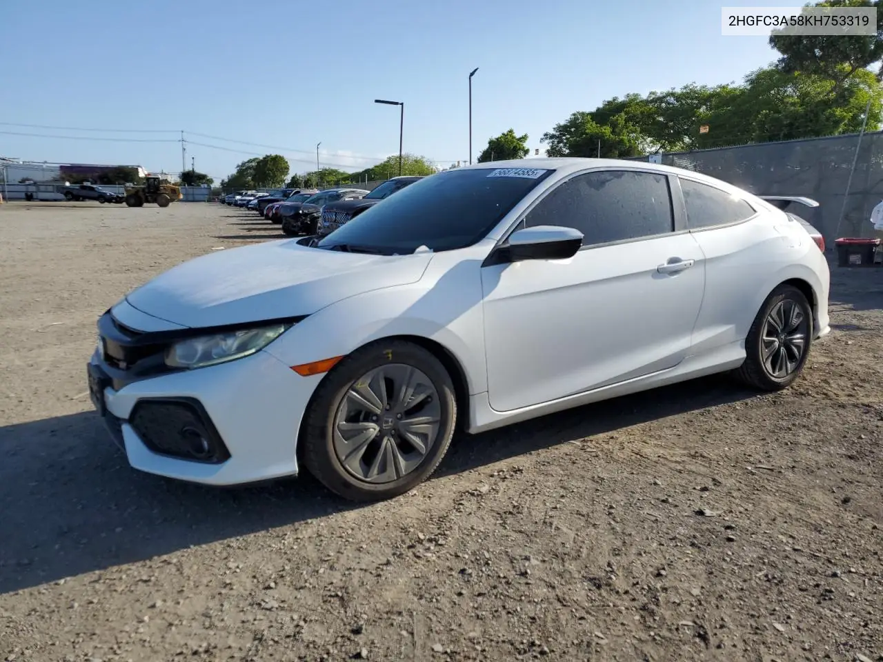 2019 Honda Civic Si VIN: 2HGFC3A58KH753319 Lot: 56874585