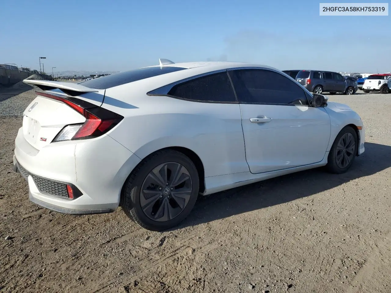 2019 Honda Civic Si VIN: 2HGFC3A58KH753319 Lot: 56874585