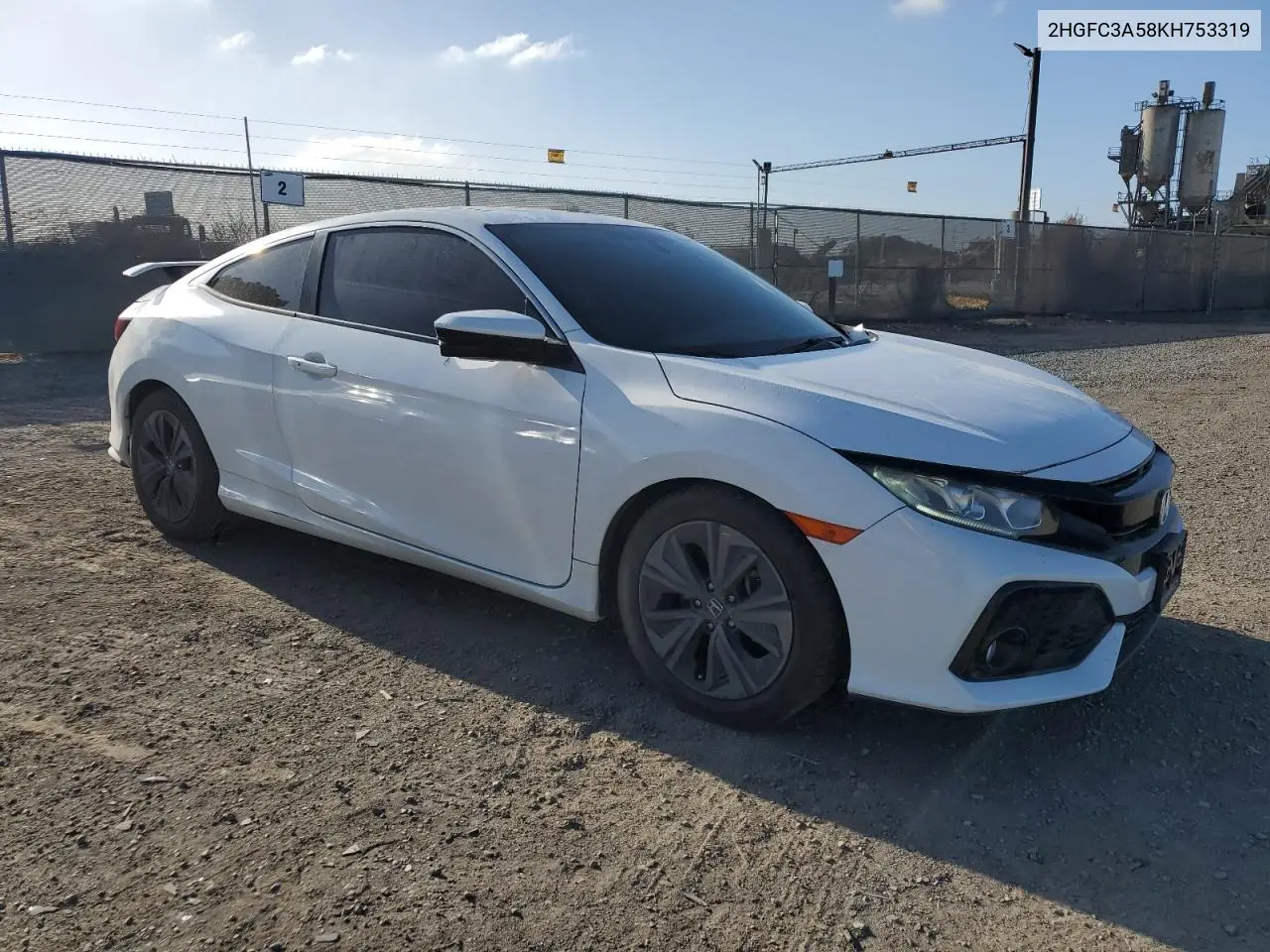 2019 Honda Civic Si VIN: 2HGFC3A58KH753319 Lot: 56874585