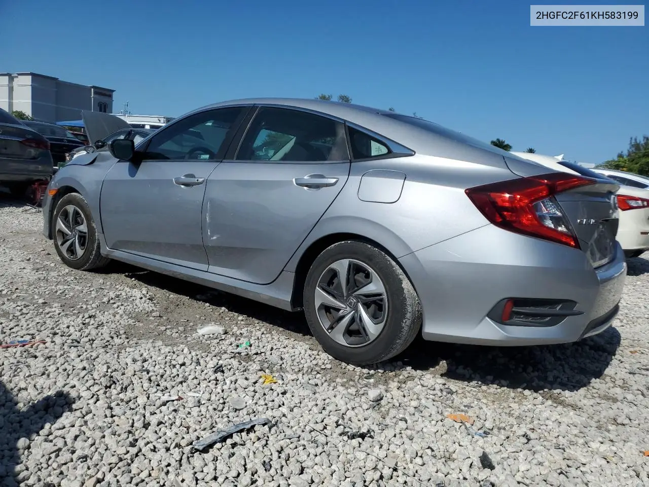 2019 Honda Civic Lx VIN: 2HGFC2F61KH583199 Lot: 56917585