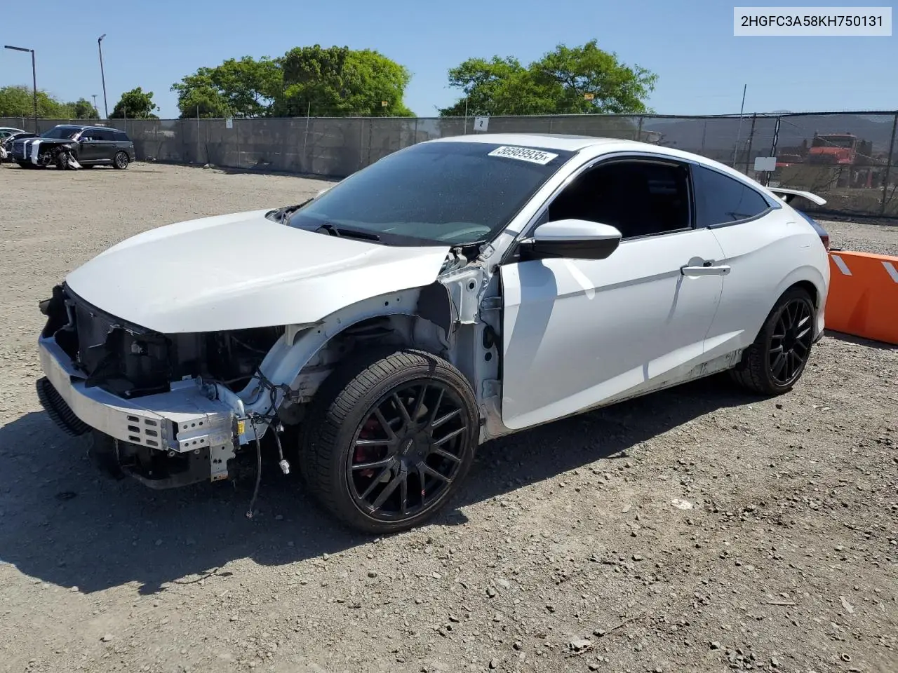 2019 Honda Civic Si VIN: 2HGFC3A58KH750131 Lot: 56989935
