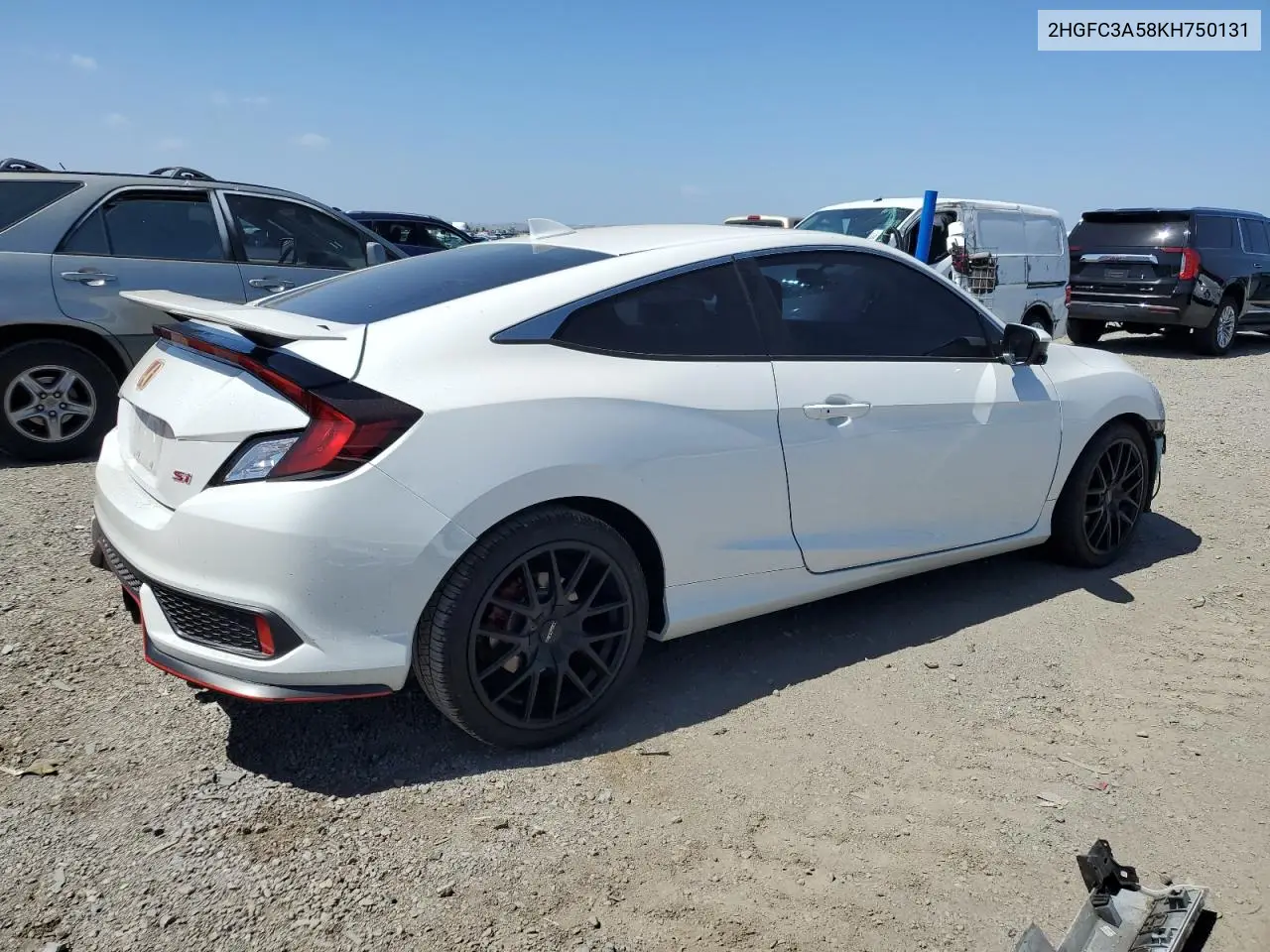 2019 Honda Civic Si VIN: 2HGFC3A58KH750131 Lot: 56989935