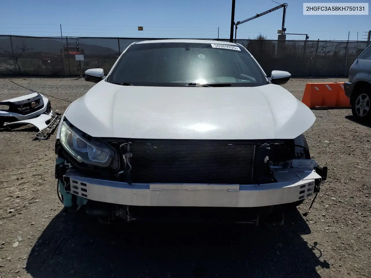 2019 Honda Civic Si VIN: 2HGFC3A58KH750131 Lot: 56989935