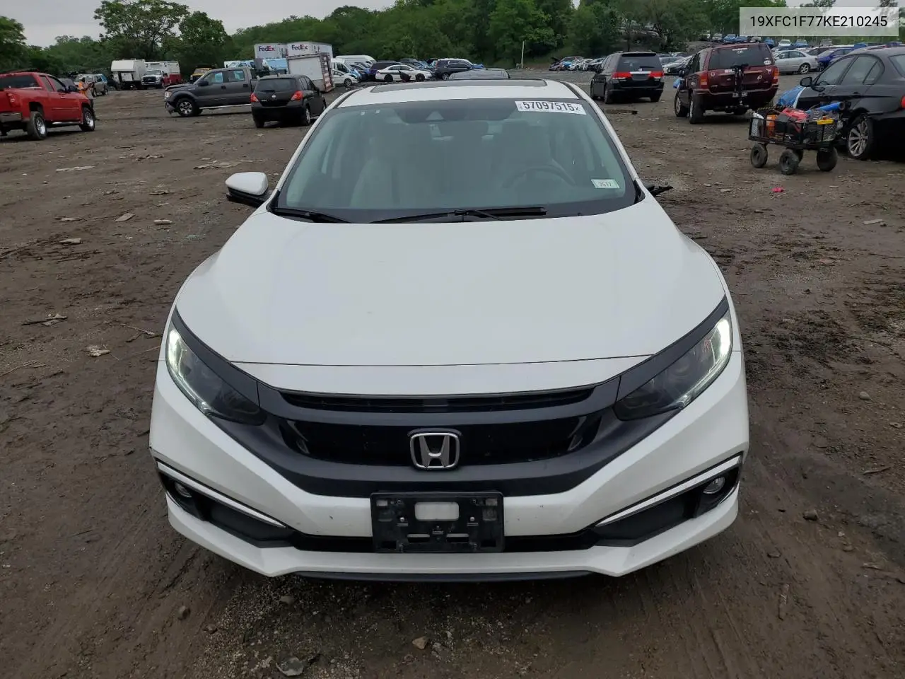 2019 Honda Civic Exl VIN: 19XFC1F77KE210245 Lot: 57097515
